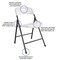 Cosco Cosco White Folding Chair 14-833-WSP4 - alternate 2
